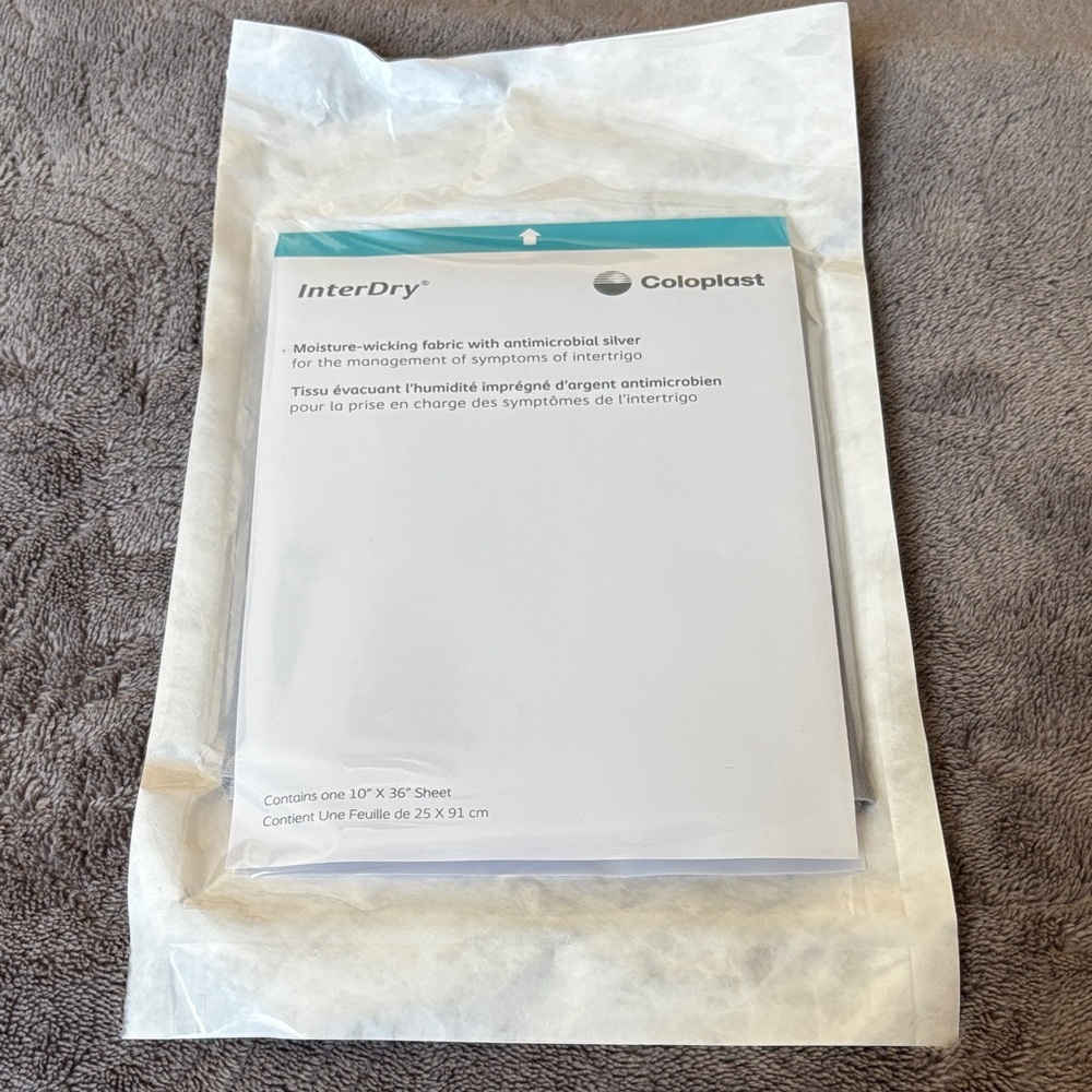 Coloplast InterDry Moisture Wicking Sheet Intertrigo